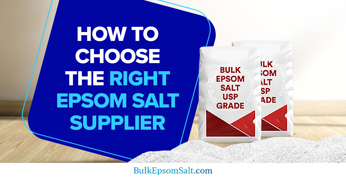 choosing an epsom salt sale supplier