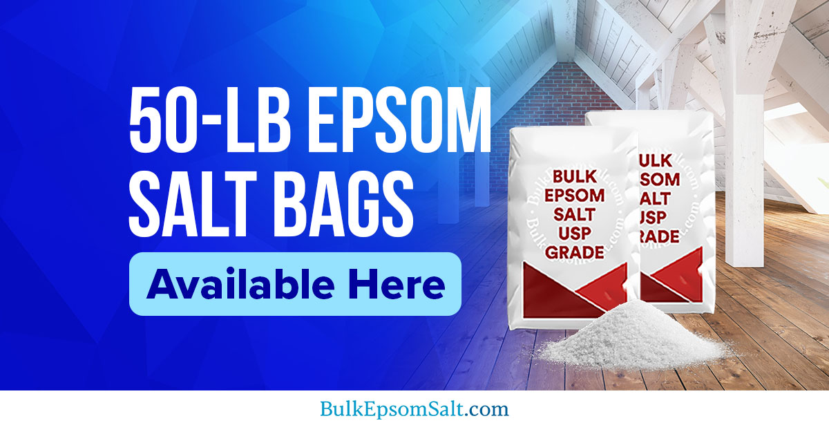 epsom salt 50 lb bag available here