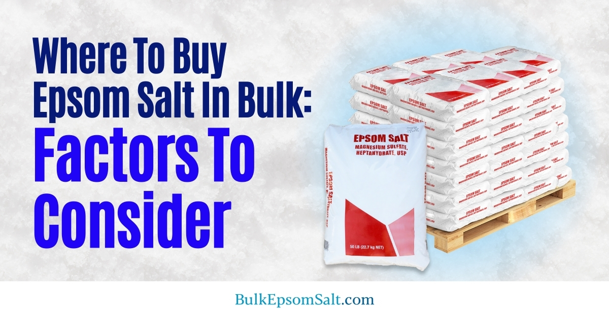 where to buy epsom salt in bulk