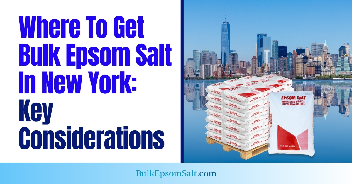 where to get epsom salt bulk in New York