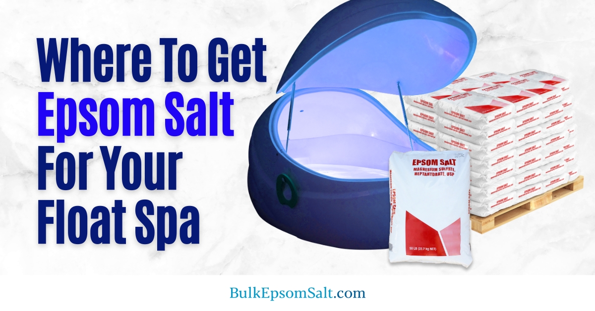 where to get epsom salt for your float spa