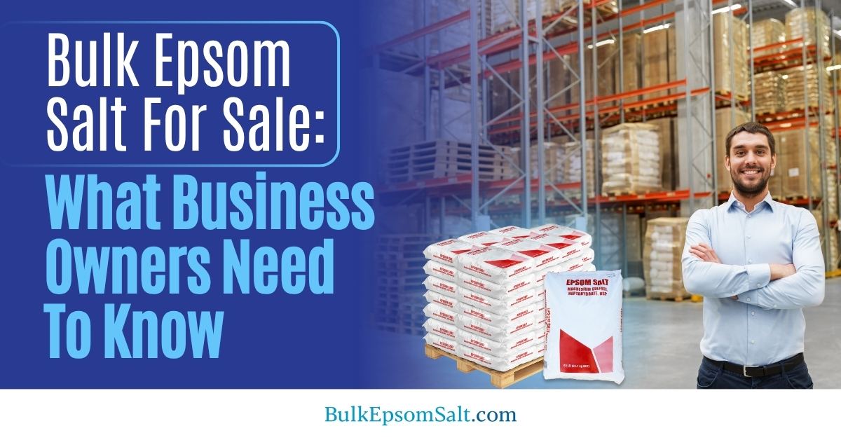 bulk epsom salt for sale