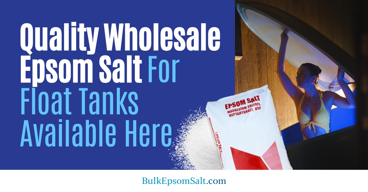quality wholesale epsom salt for float tanks