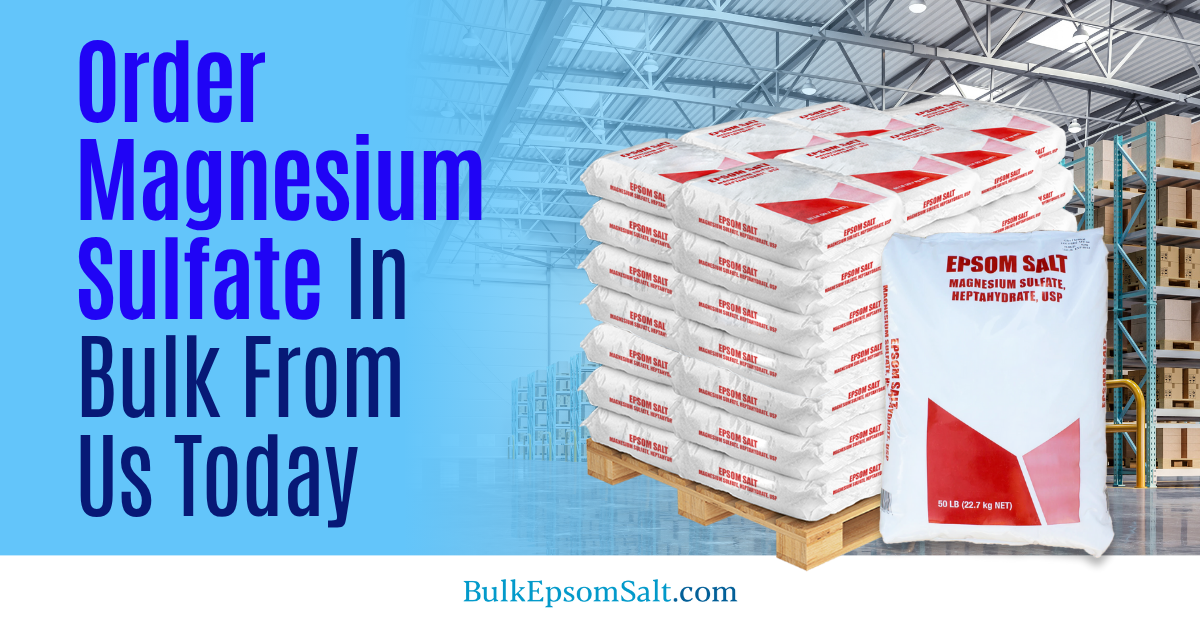 consistent magnesium sulfate epsom salts supply