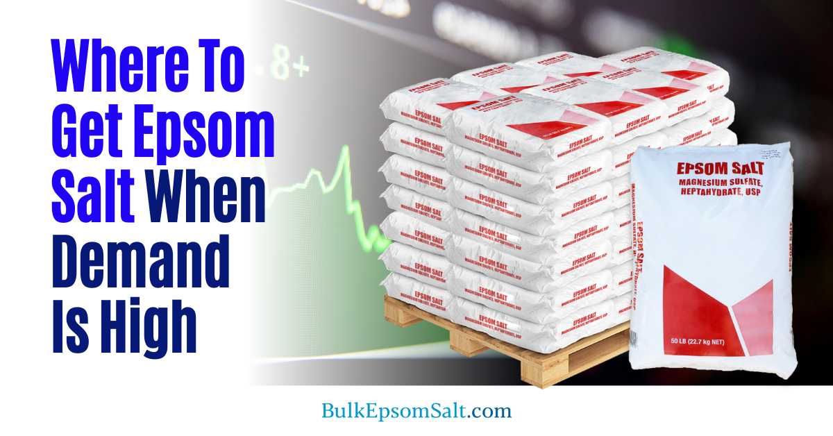 where to get epsom salt when demand is high