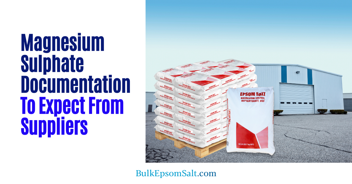 magnesium sulphate epsom salt documentation