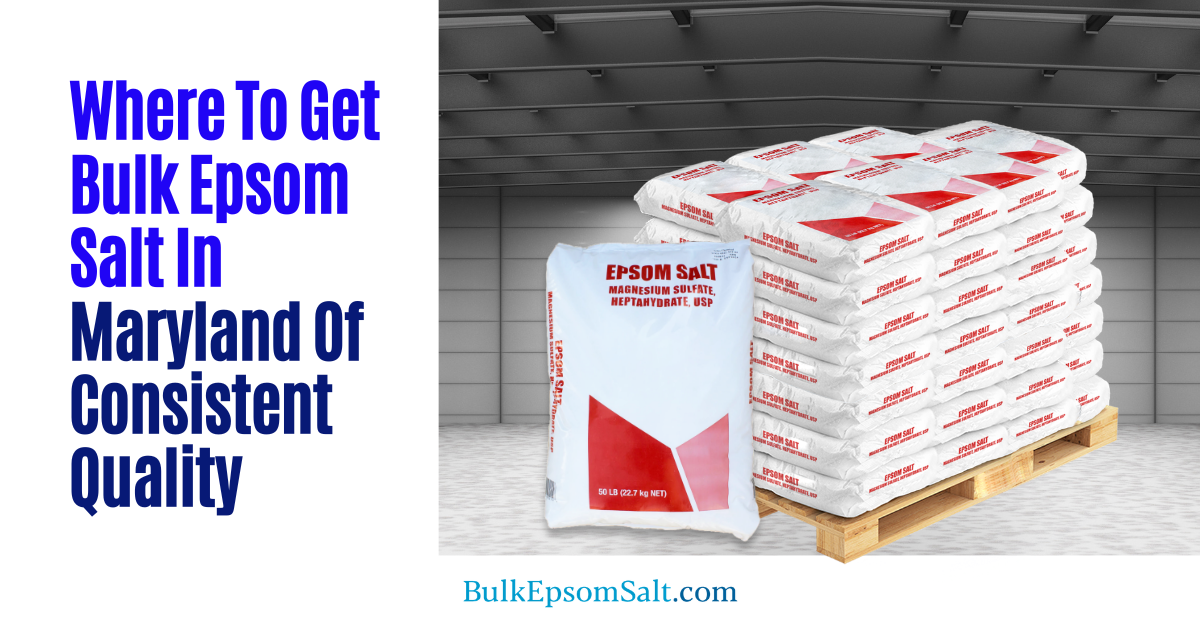 where to get bulk epsom salt in maryland