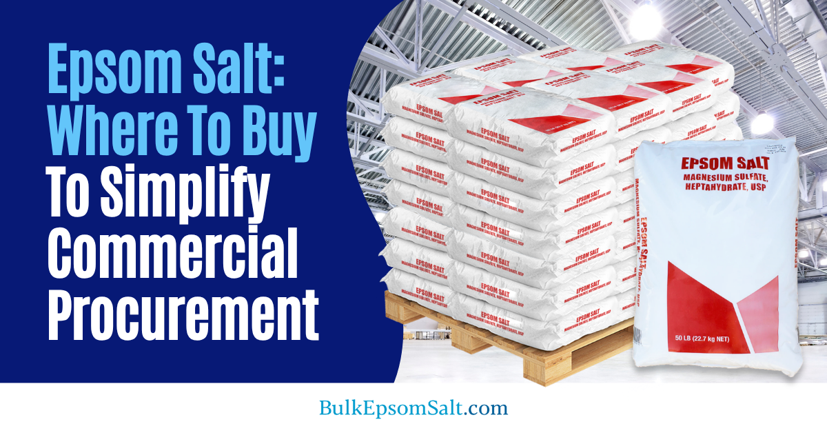 epsom salt where to buy for commercial procurement