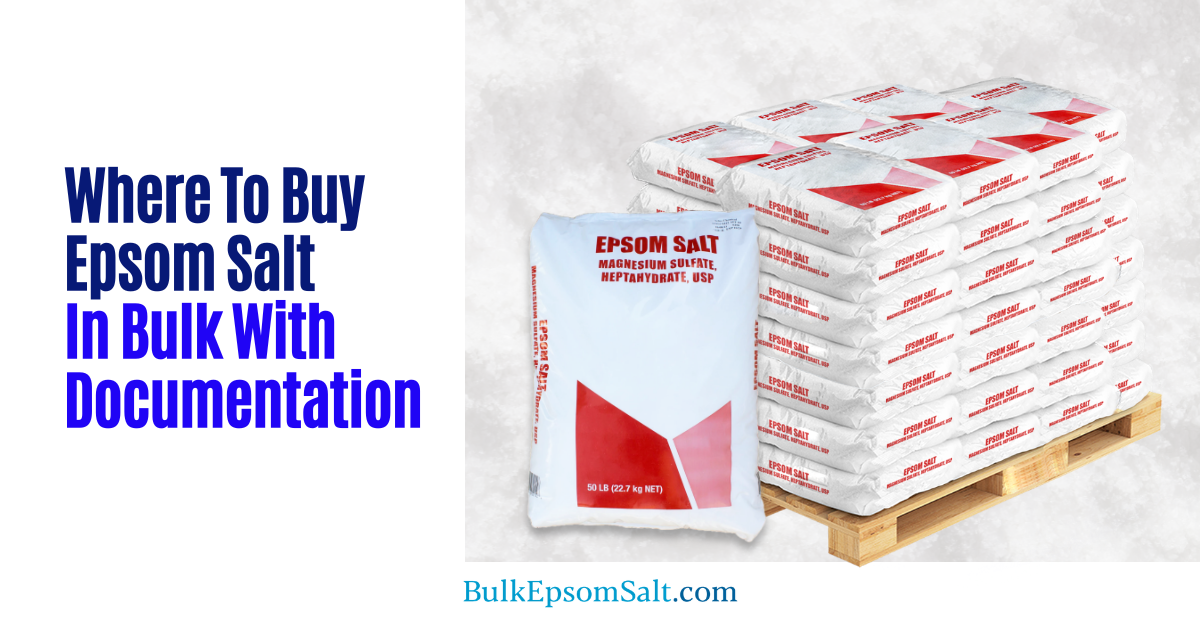 where to buy epsom salt in bulk with documentation