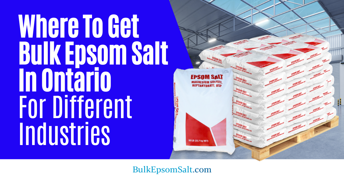 where to get bulk epsom salt in ontario