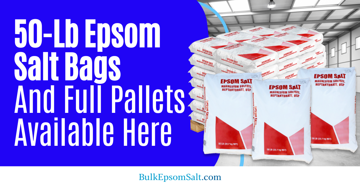 epsom salt 50 lb bag