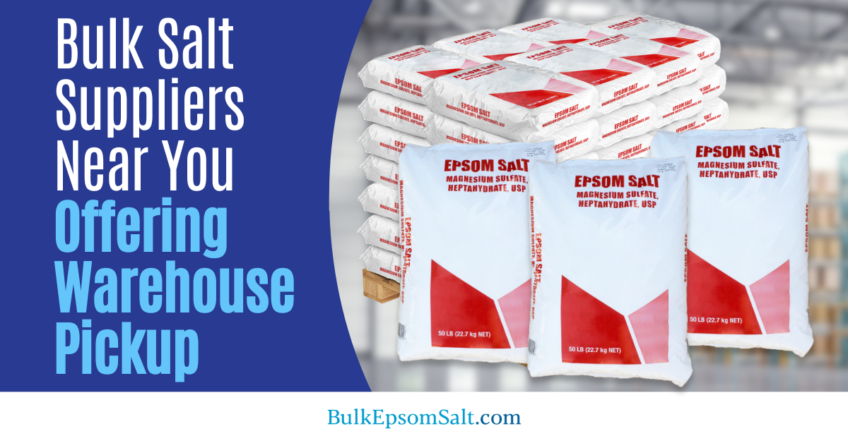 bulk salt suppliers near me offering warehouse pickup