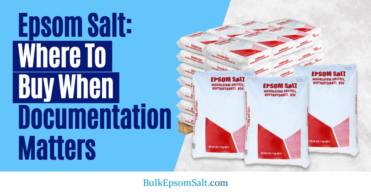 epsom salt where to buy when documentation matters