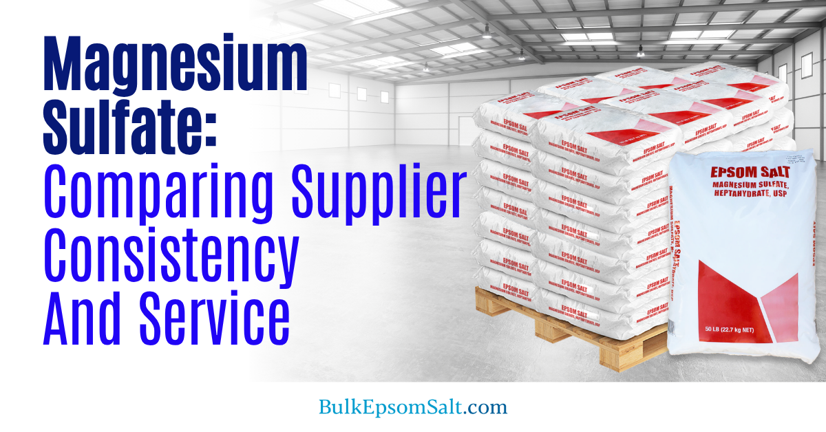 comparing magnesium sulfate epsom salts supplier service
