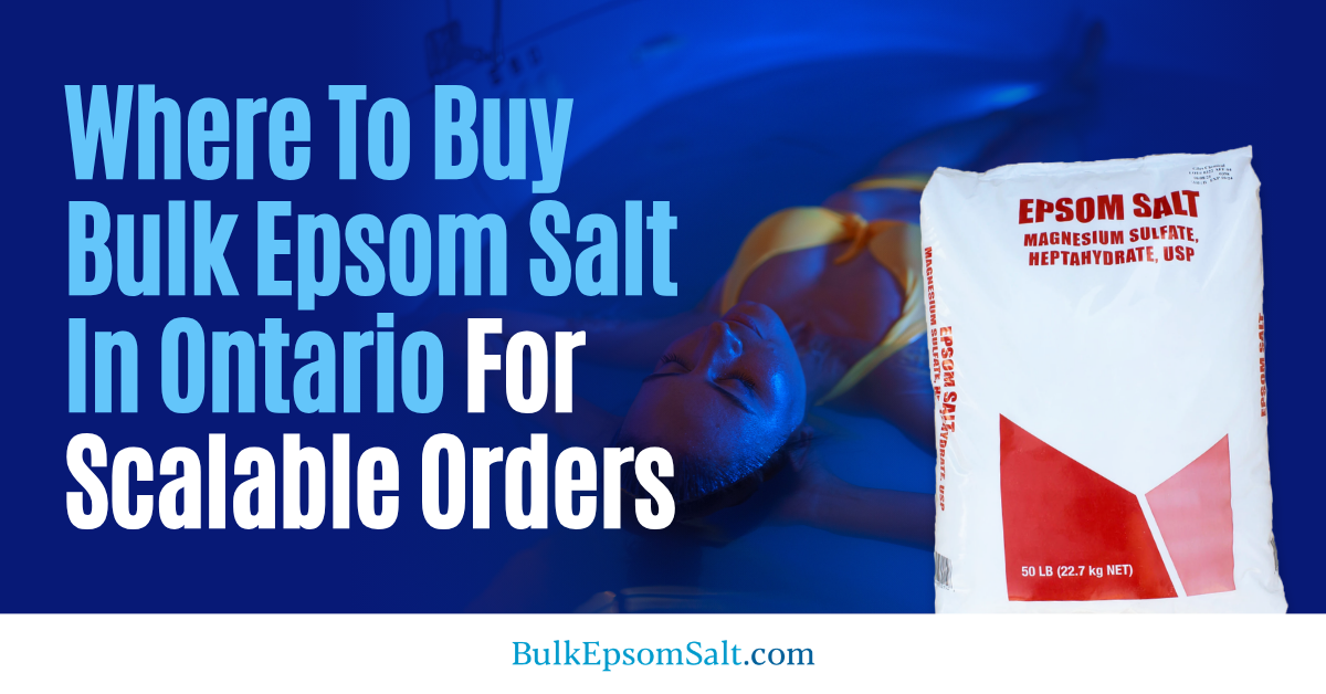 where to buy bulk epsom salt in ontario